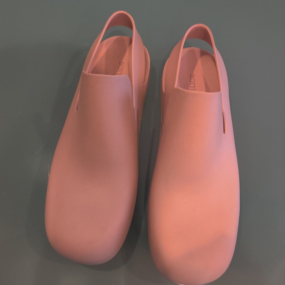 Bottega Veneta Mules Slingback Rubber Sandal Pink Size 39